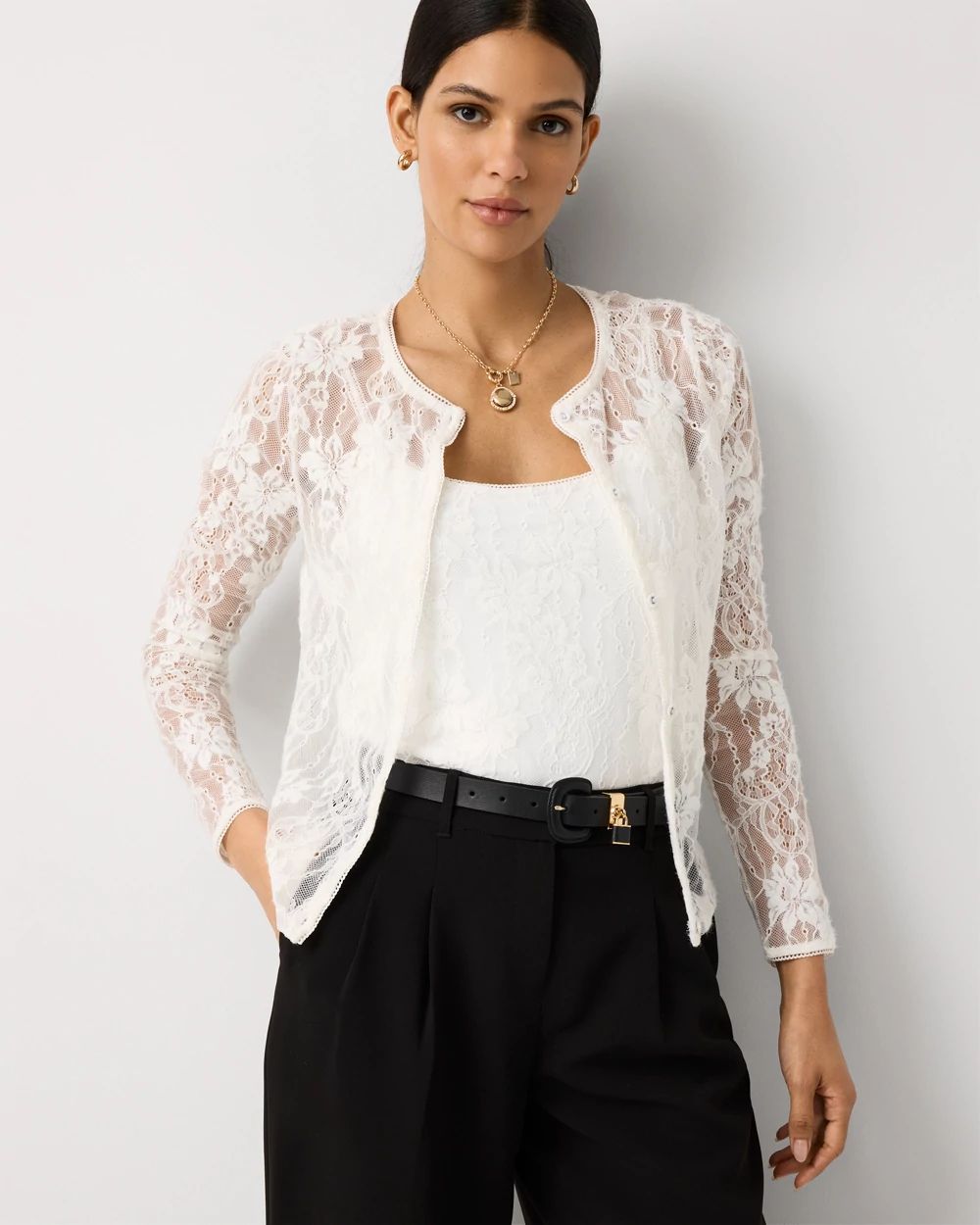 Lace Cardigan | White House Black Market